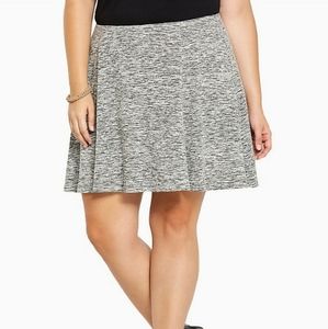 Torrid Marled Knit Mini Skater Skirt Size 3